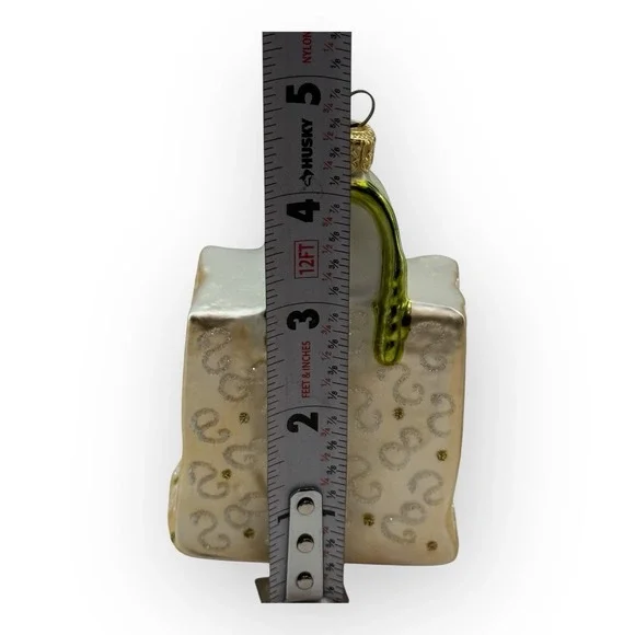 Nordstrom at Home Glass Purse Handbag Christmas Ornament Made in Poland - Picture 3 of 15